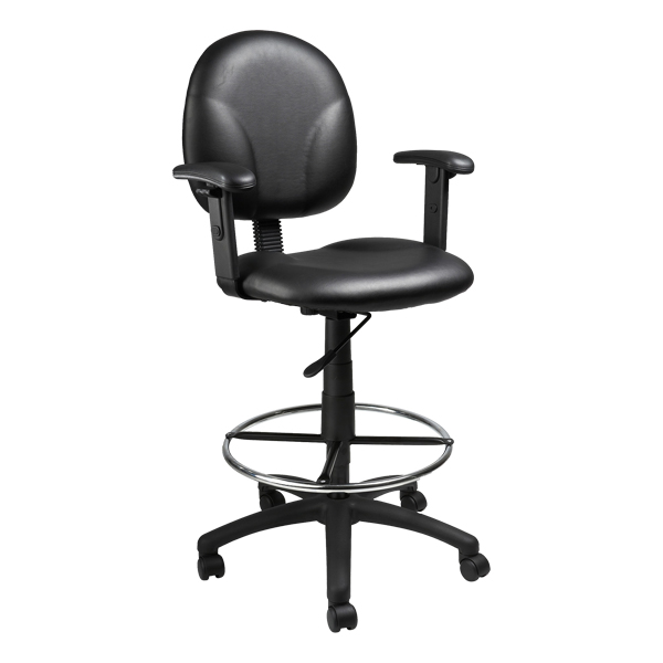 Boss Office B689  Mid Back Guest Chair In Leatherplus 19.5"W X 21"D NEW 
